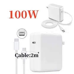 Cargador USB-C 100W PD MacBook Pro 13/16" – Cable 2M