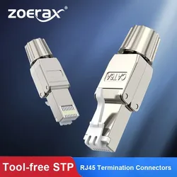 Conectores RJ45 ZoeRax Ethernet Reutilizables Sin Herramientas