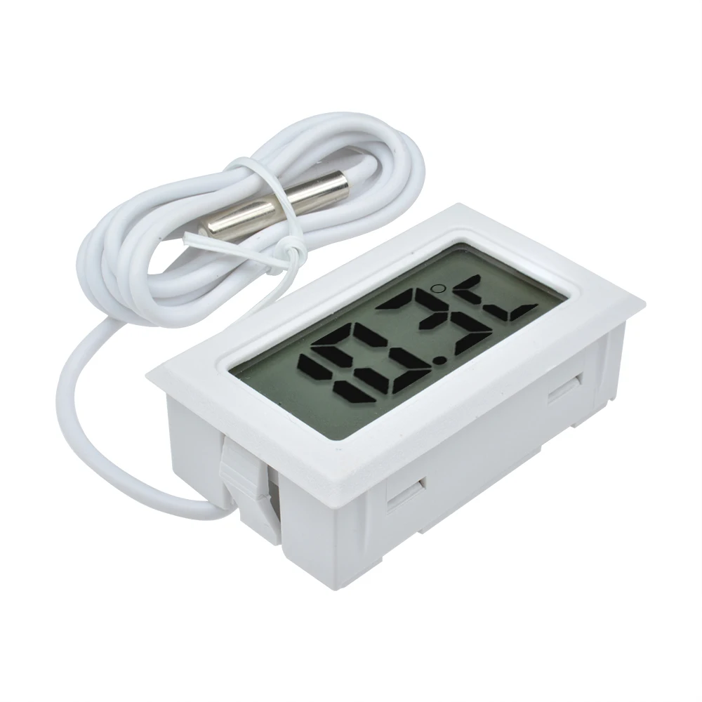 Mini Sensor Digital LCD para interior, medidor de temperatura conveniente, termómetro, medidor de temperatura de baño de agua de Acuario, FY-10 - imagen 5