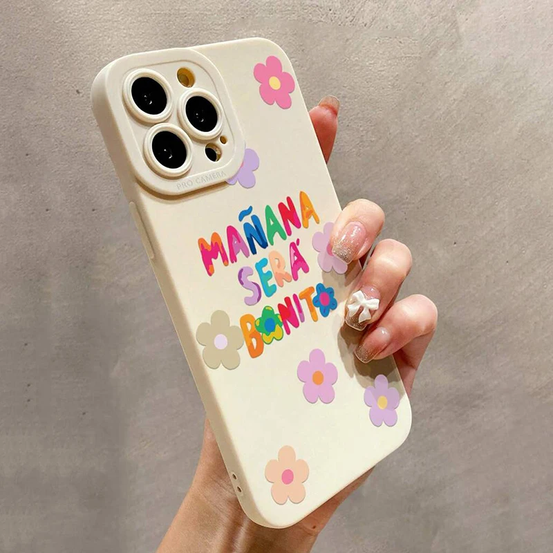 Funda de teléfono esmerilada de TPU con estampado de lema para iPhone 16 15 14 13 12 11 Pro Max XS X XR 7 8 Plus SE 2022, funda suave a prueba de golpes - imagen 2