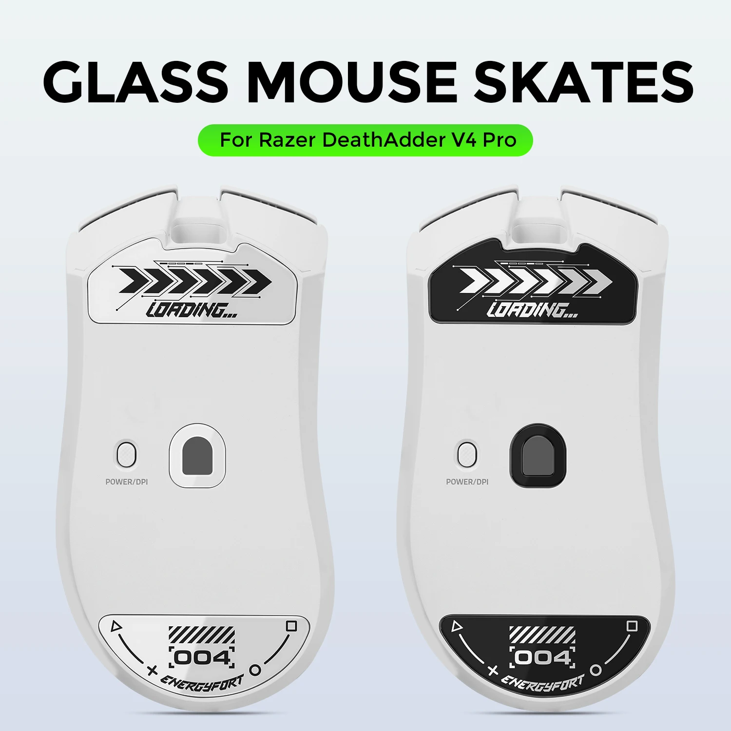 Patines de ratón de cristal Super Glide para Razer DeathAdder V4Pro, almohadillas para pies de ratón de vidrio con borde redondo pulido Ultra suave - imagen 2