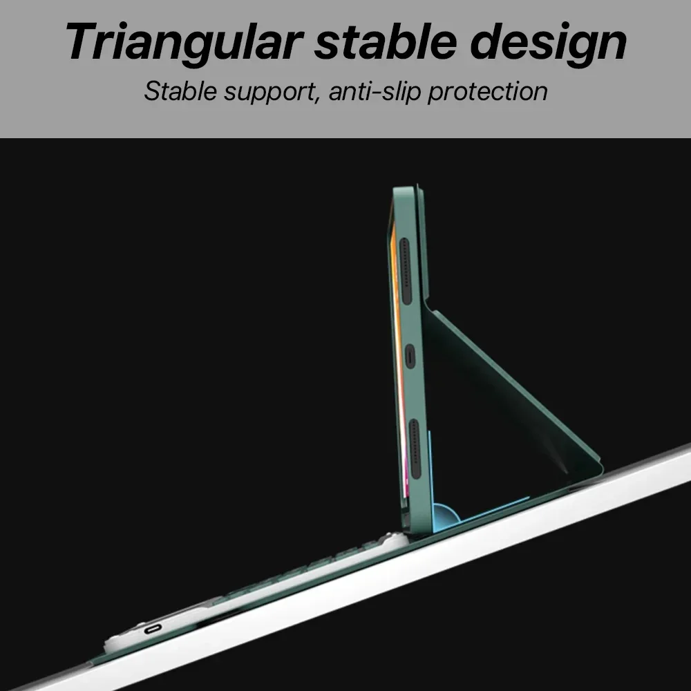 Funda para Samsung Galaxy Tab S6 lite, cubierta de teclado desmontable de 10,4 pulgadas para Samsung Tab S6 lite, SM-P610/P615, P613/P619 - imagen 4