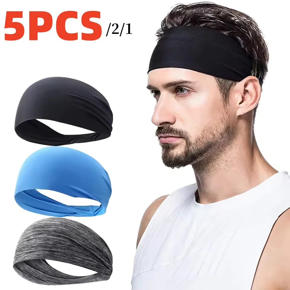 Diadema deportiva para correr, Fitness, banda elástica absorbente para el sudor, ciclismo, correr, tenis, Yoga, gimnasio, banda para la cabeza, vendaje para el cabello para hombres y mujeres