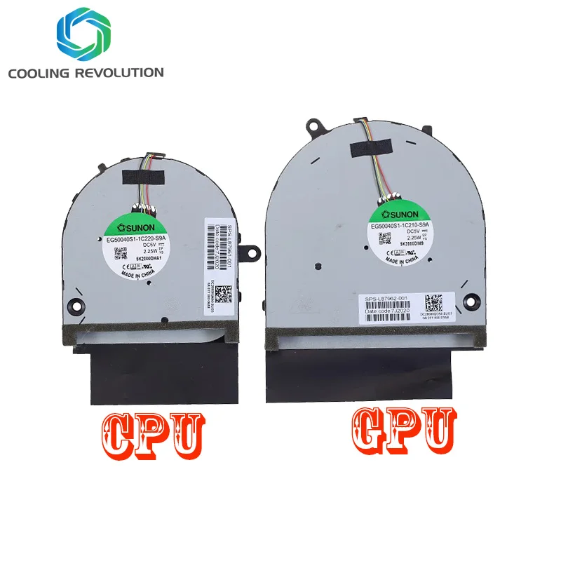 Ventilador de refrigeración GUP para CPU de ordenador portátil EG50040S1-1C210-S9A EG50040S1-1C220-S9A para HP ENVY 17m-CG TPN-C146 L87962-002 L87961-001