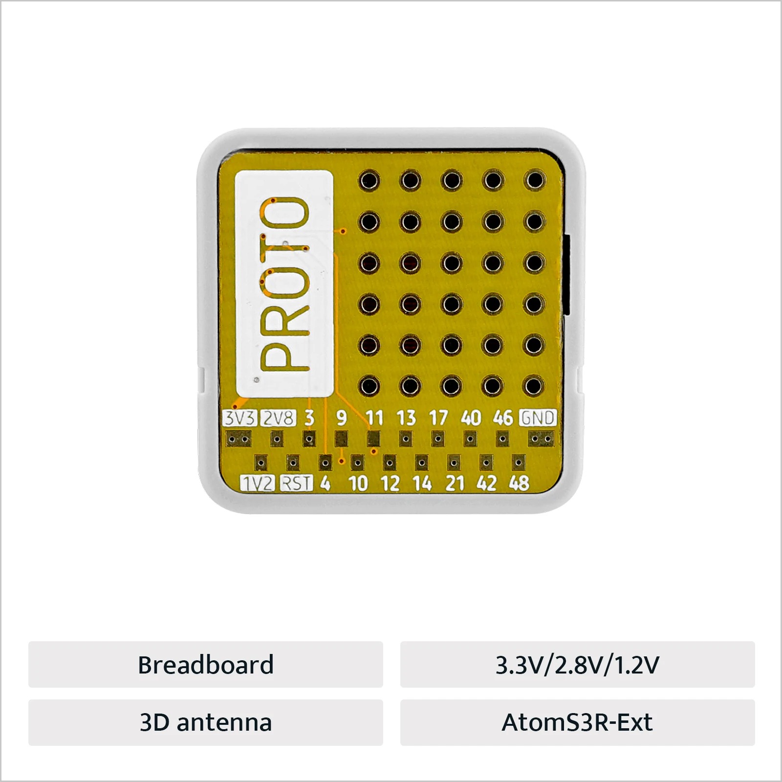 M5Stack-Kit oficial ATOMS3R Proto, sin pantalla, 8MB, PSRAM - imagen 5