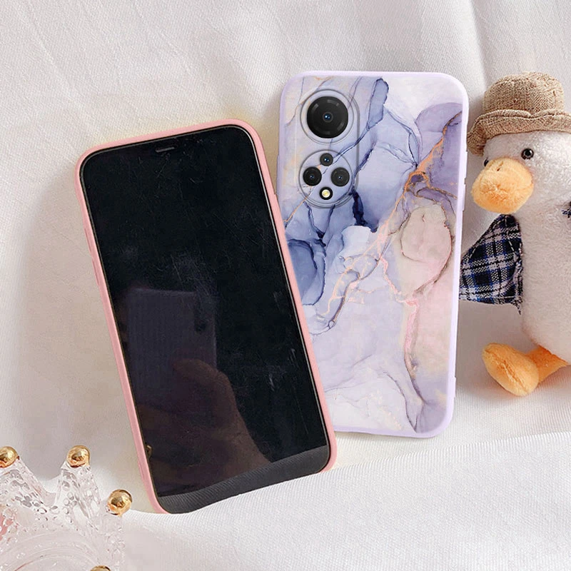 Funda de teléfono con patrón de mármol para Honor X7, Funda protectora suave para Honor X7, Honor X7, X 7, Coque, parachoques de silicona, moda - imagen 4