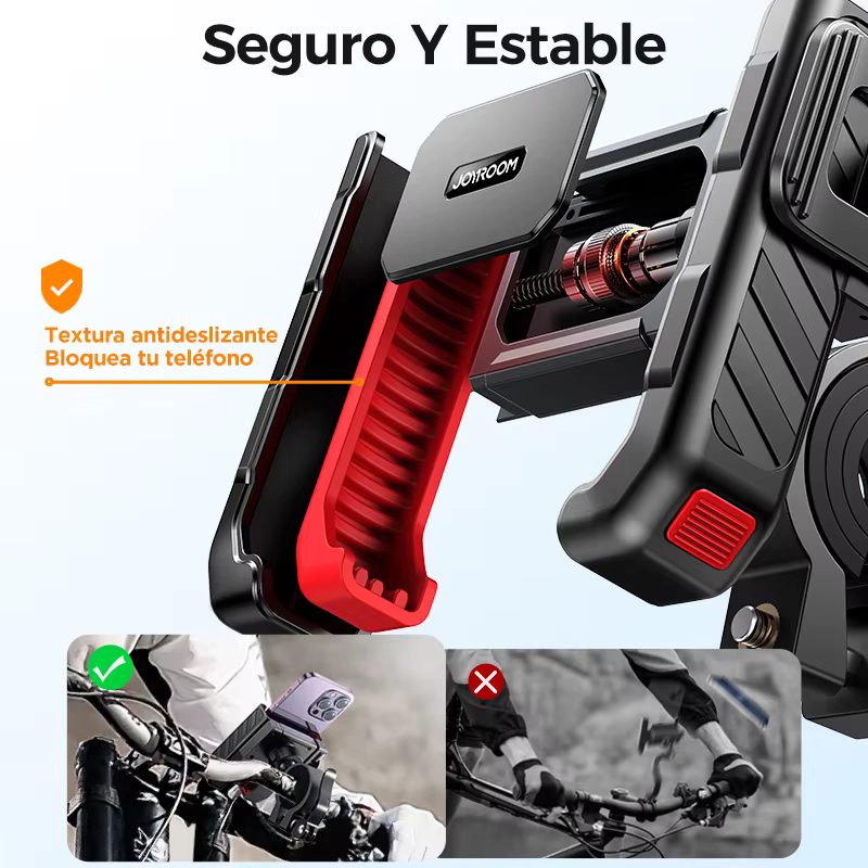 Joyroom Soporte Móvil Bicicleta Antigolpes Antivibraciones - imagen 3