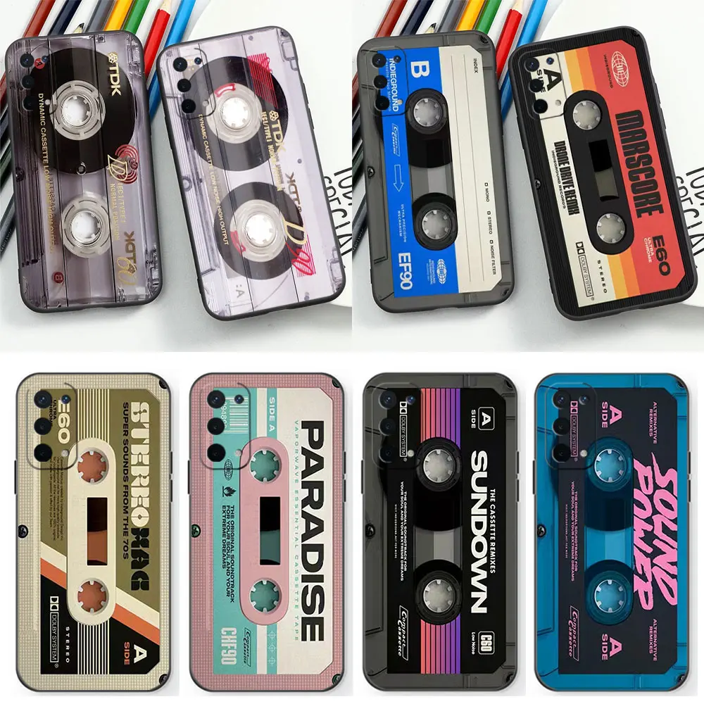 Funda de casete de cinta de Radio magnética para OPPO, cubierta de 5G, A98, A96, A94, A93, A92, A92S, A91, A78, A74, A73, A72, A58, A57, A55, A54, A53, A52, A17, A16