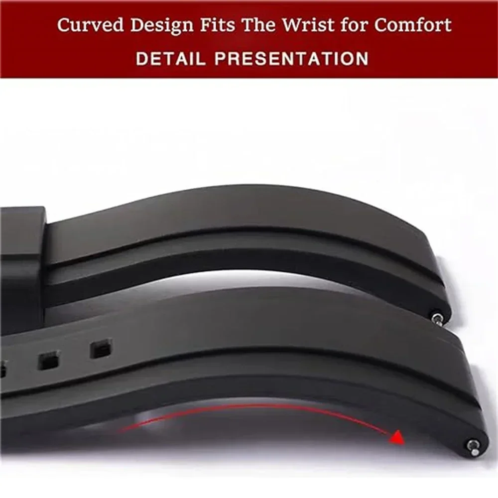 Correa de diseño curvo para reloj inteligente POLAR IGNITE 3 2/Vantage V3 M2 M / UNITE/GRIT X Pro/Pacer, pulsera de silicona de 22mm y 20mm - imagen 3