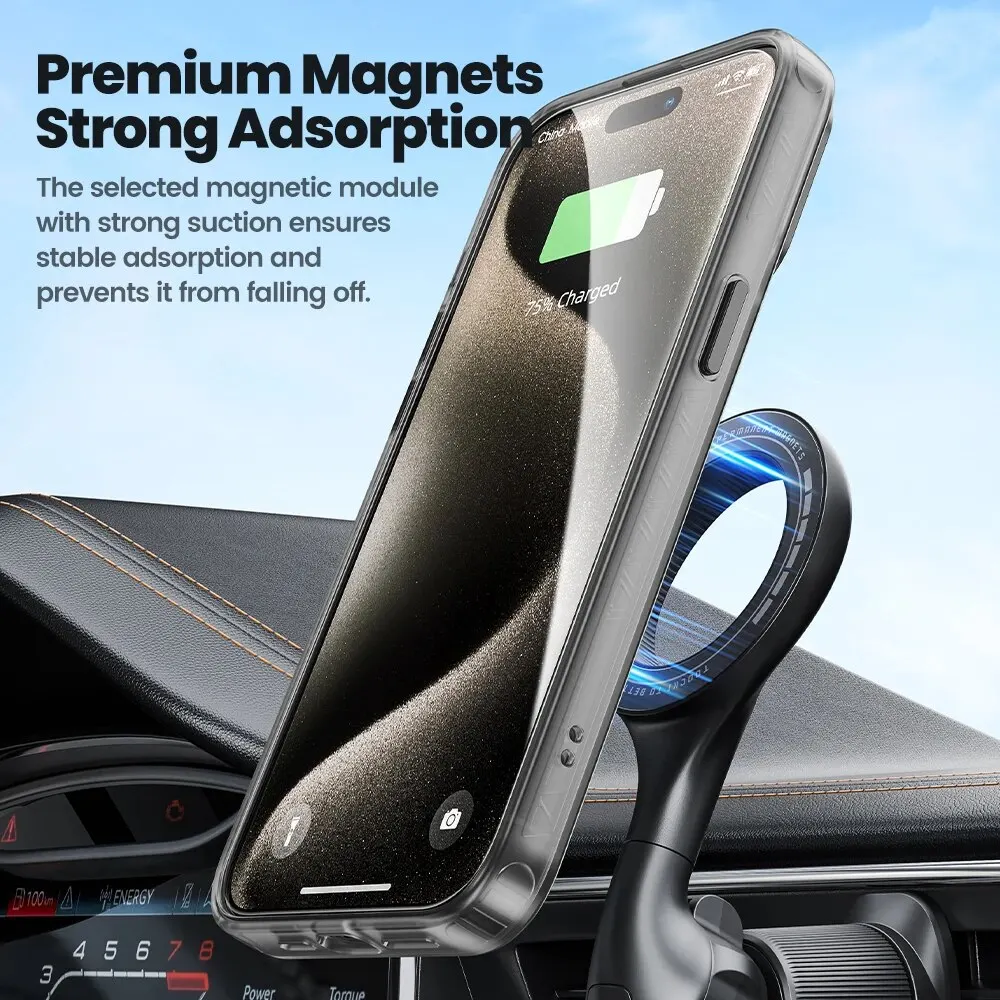 Toocki-funda magnética mate para carga inalámbrica Magsafe, para iPhone 15, 14, 13, 12 Plus Pro Max, a prueba de golpes, con Protector de solapas - imagen 4