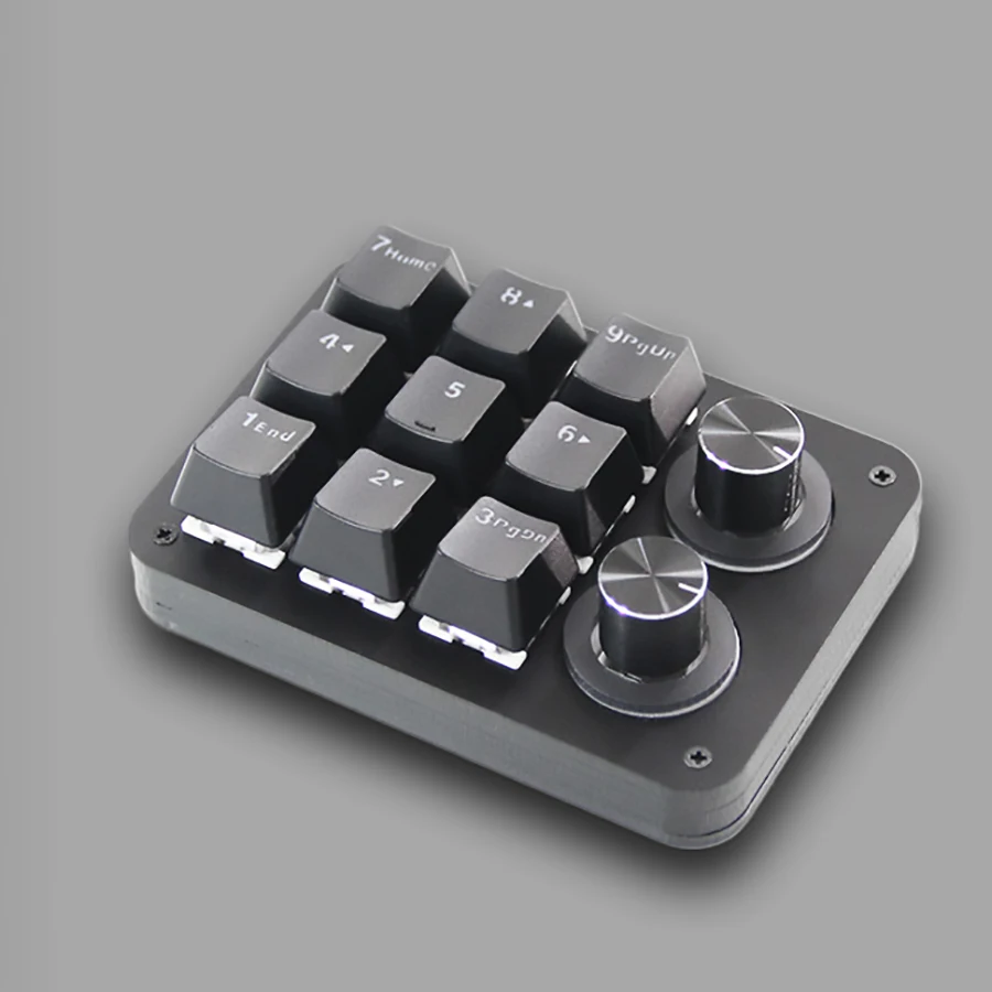 Teclado Vial Macropad con perilla, codificador de 9 teclas y 2 perillas, luz RGB, programable, PS, AR, Vol, Control de juegos, OSU - imagen 4