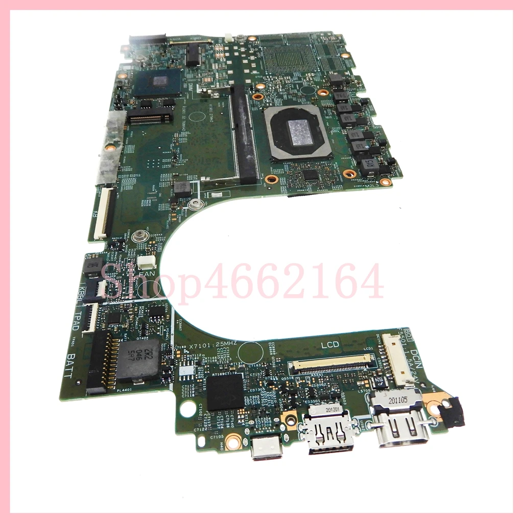 19804-1 con i5-10300H CPU 8GB-RAM placa base para DELL Inspiron 15 7501 placa base para ordenador portátil 041C82 prueba de 100% OK - imagen 3