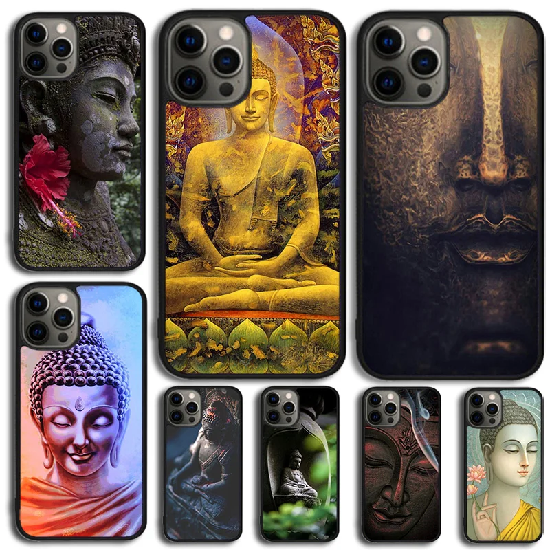 Funda de teléfono Buda Peace of Mind para iPhone 17 Air 15 Pro MAX 16 Plus 14 11 12 13