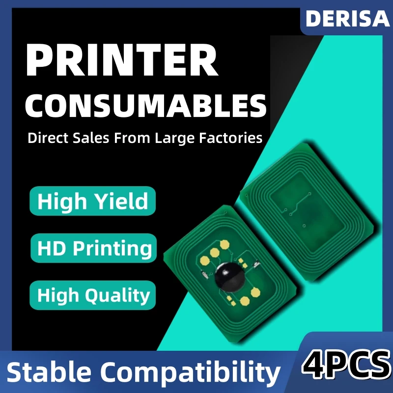 1 Juego de Chip de cartucho de tóner EUR/MEA 10K para OKI C834NW C844DNW C834 C844 CHIP de tóner 46861324 46861323 46861322 46861321