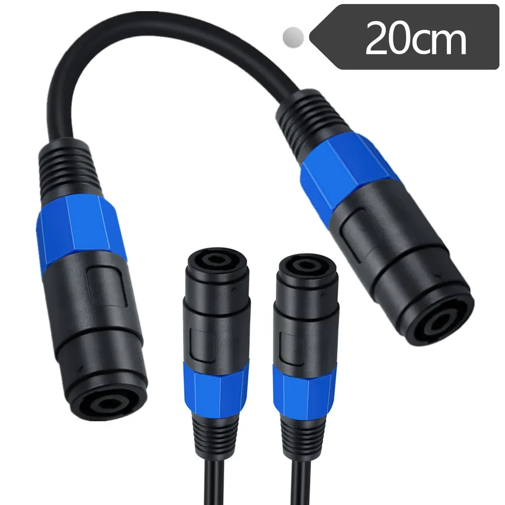 Peakon Conector hembra a hembra Jack Cable acoplador recto de 2 polos para altavoz/amplificador