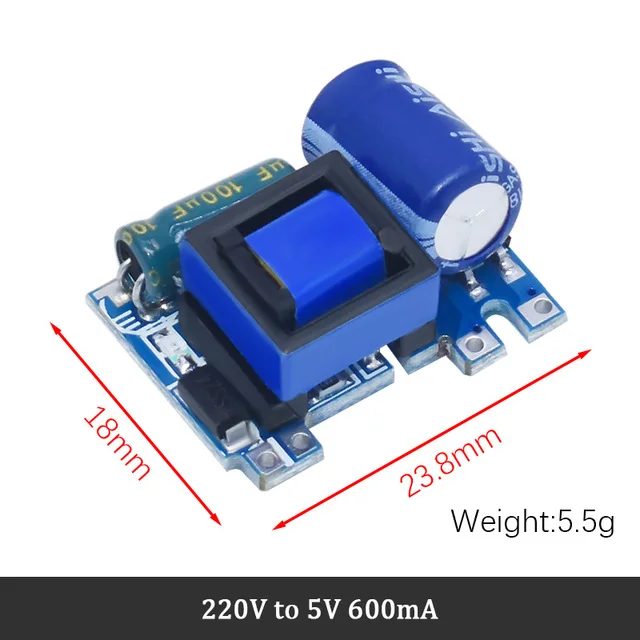 220V to 5V 600MA