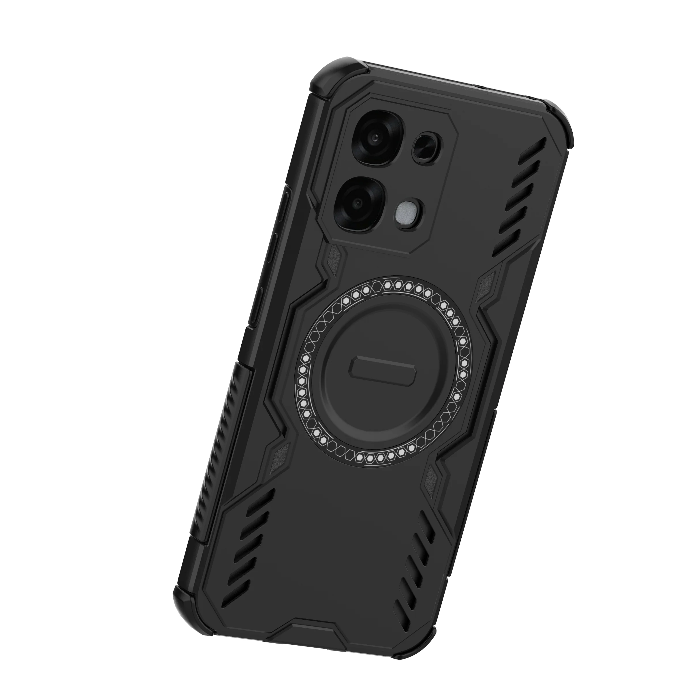 Funda con soporte para carga inalámbrica magnética Magsafe, armadura de plástico duro, cubierta a prueba de golpes para Xiaomi 15T 15TPro Pro - imagen 3