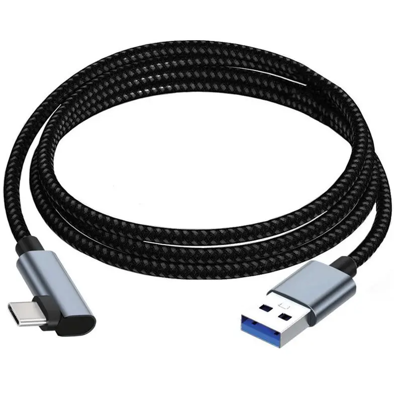 USB 3.0 (Tipo A) Macho a USB 3.1 (Tipo C) Ángulo de curvatura de 90 grados Velocidad de transmisión de 5 GB Computadora portátil Teléfono Cable de carga de datos - imagen 4