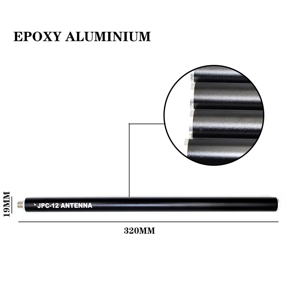 Antena de onda corta portátil para exteriores PAC-12 Mini antena retráctil de 8 bandas para balcón, bobina de inducción de 7-50MH, Base de aleación de aluminio - imagen 5