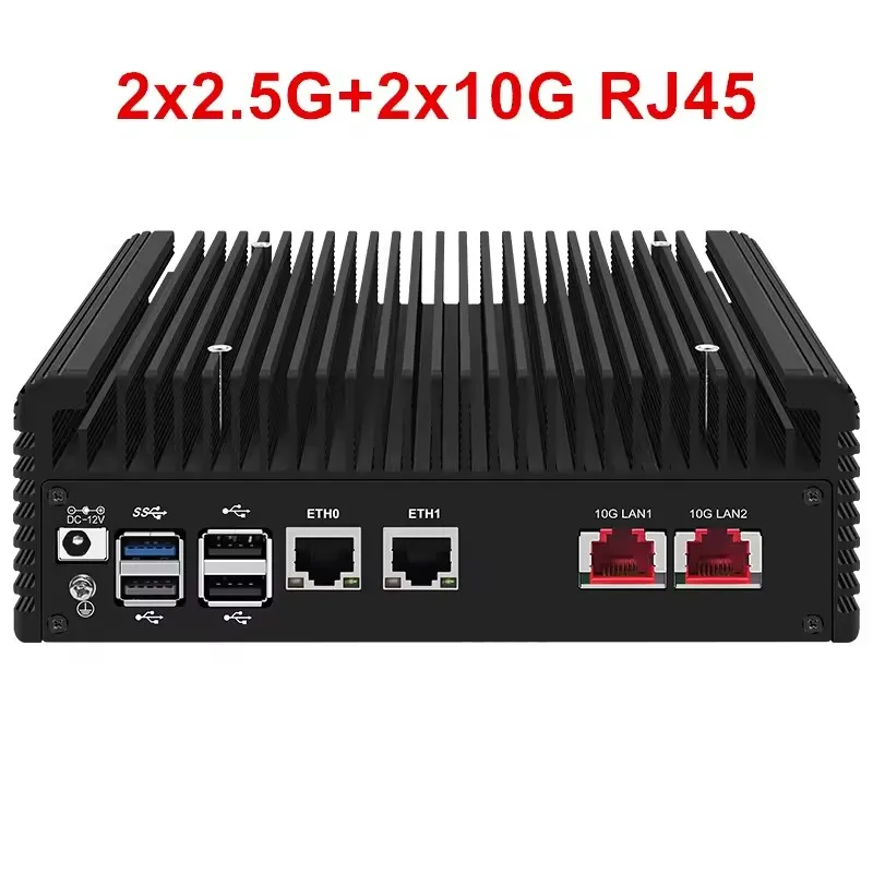 Aittact-ordenador Firewall sólido Intel i3 N305 N100, 2x/1x10G LANs SFP + 2x2,5G i226-V, Mini PC NVMe 2 * SATA Proxmox NAS servidor doméstico - imagen 3