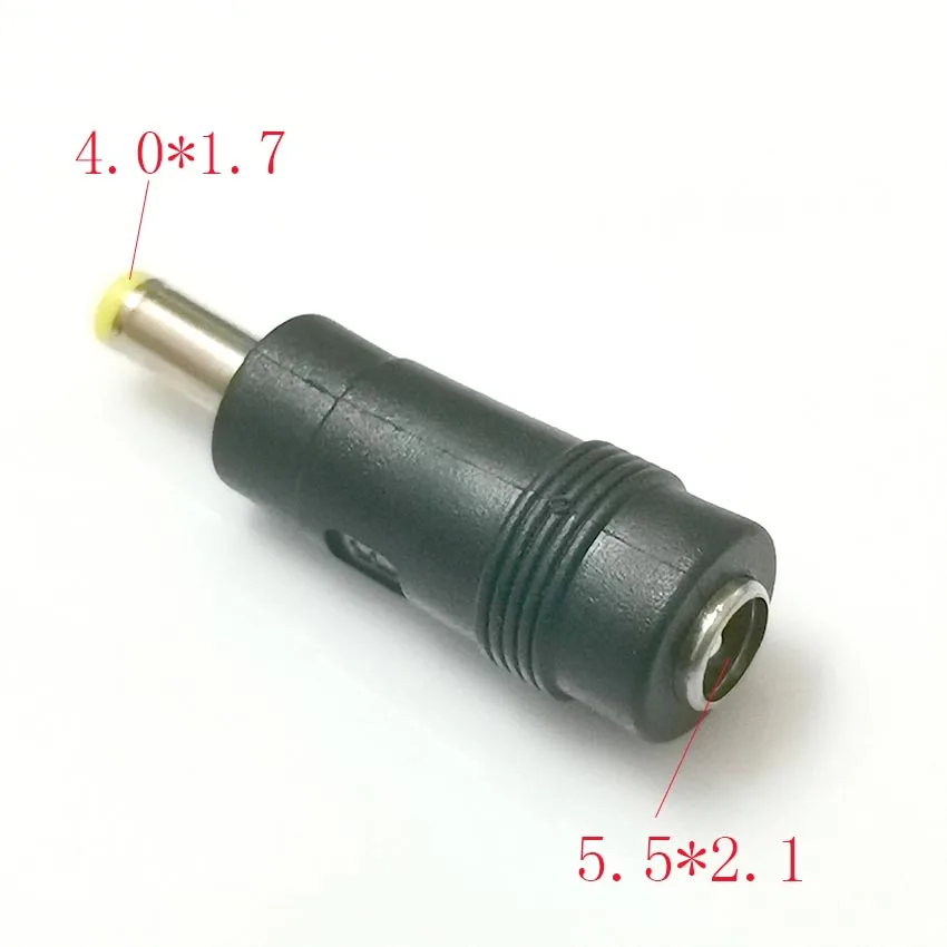 Enchufe de conversión de CC de 5 piezas, cabezal hembra de 5,5x2,1 a 4,8x1,7, cabezal de conversión de potencia macho - imagen 4