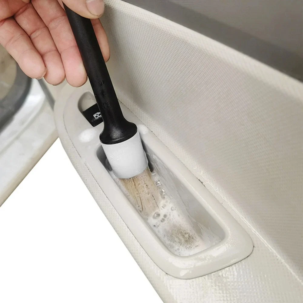 3 uds. Cepillo para detalles de Interior y Exterior de coche, cepillos de cerdas para limpieza de coche, herramientas para detalles de automóviles, cepillo para limpieza de salpicadero de coche - imagen 2