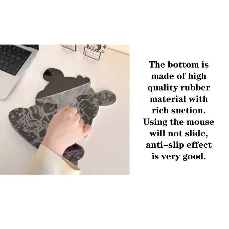 Alfombrilla de ratón y soporte para muñeca Cute Candy, silicona con memoria suave, alfombrilla ergonómica para escritorio de computadora, parte inferior antideslizante, fácil de limpiar. - imagen 4