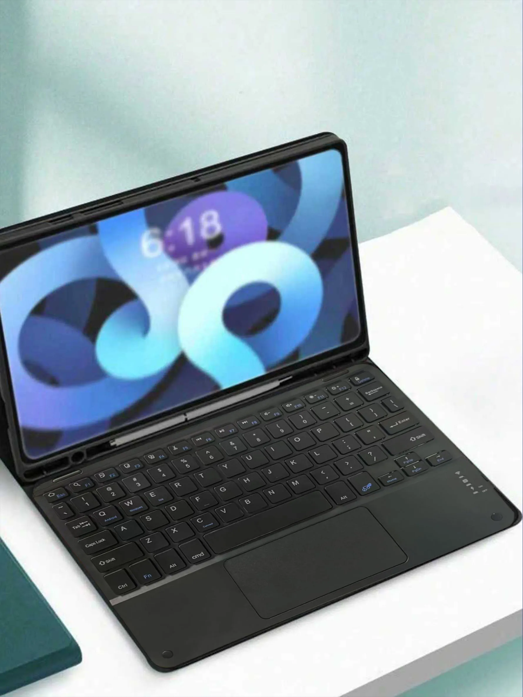 Teclado táctil inalámbrico, diseño delgado y silencioso, batería de larga duración. Mini teclado Bluetooth para iPad, compatible con Android/IOS - imagen 2