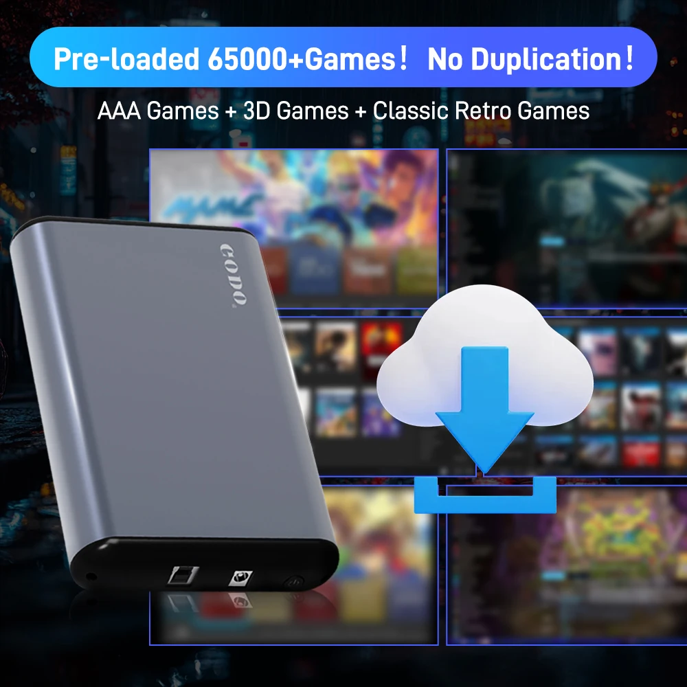 Hyper Base MIX 6T Gaming HDD Retrobat&Playnite&Launchbox para PS5/PS4/PS3/XBOX/Switch/emuladores DC 65000+AAA/3D/juegos de vídeo Retro - imagen 4