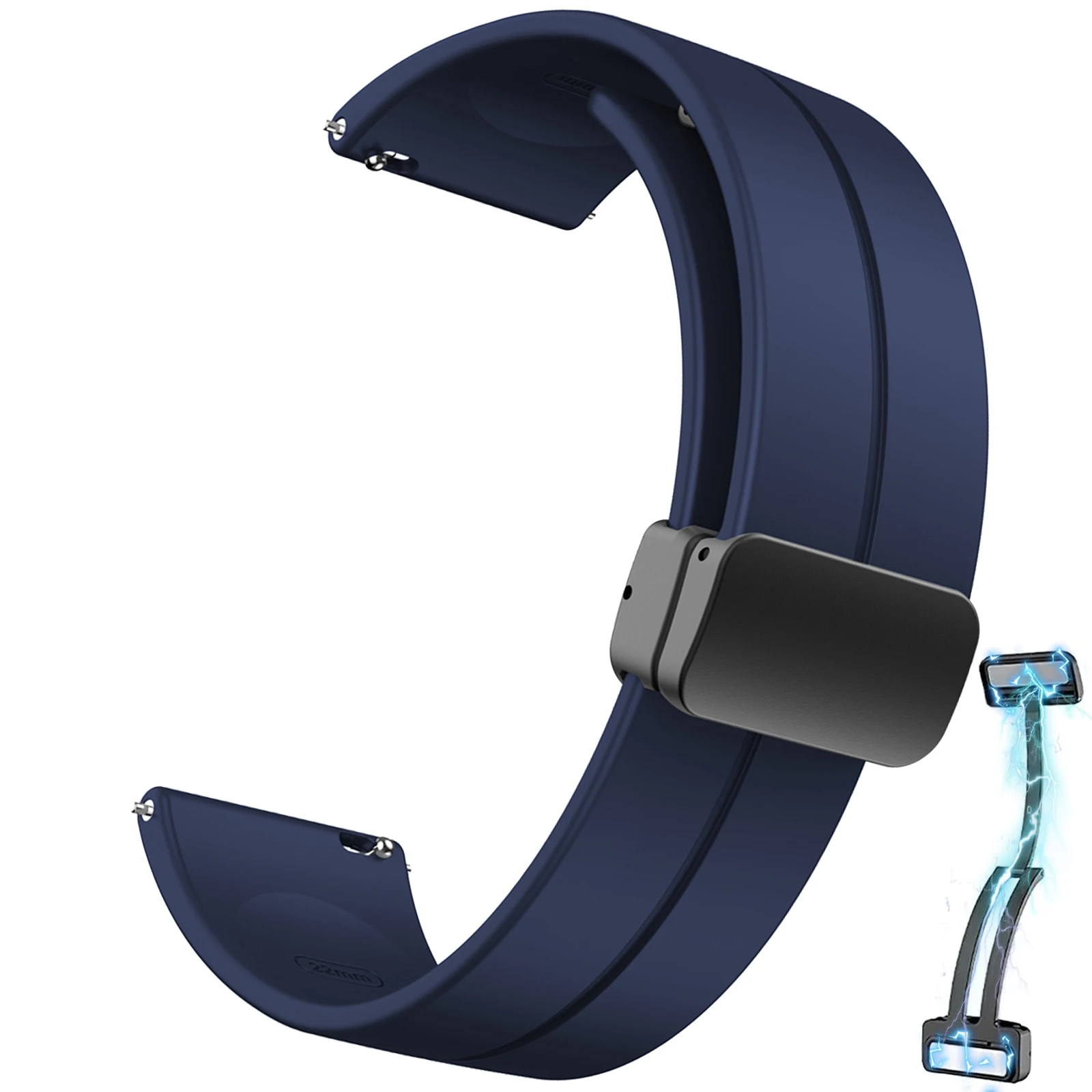 Correa de silicona de 20mm y 22mm para HUAWEI WATCH GT 6 5 Pro/GT6/GT5/WATCH 5 4Pro, pulsera con hebilla magnética para Honor MagicWatch 2 - imagen 3