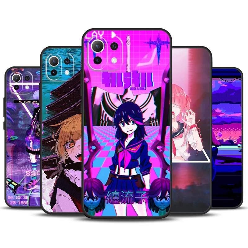 Funda de Anime Vaporwave Glitch para Xiaomi, 14 Ultra, 13, 11T, 12T, 13T Pro, 12 Lite, POCO X6 Pro, X3, X4, X5, M5s, M6, F3, F5