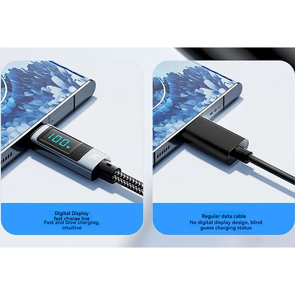 Cable USB tipo C General 7A, cargador de datos USB C de 100W para Huawei P40 30 Pro, Cable de carga rápida de 66W para Samsung y Xiaomi - imagen 5
