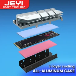 JEYI Disipador Aluminio NVMe M.2 – Refrigeración SSD