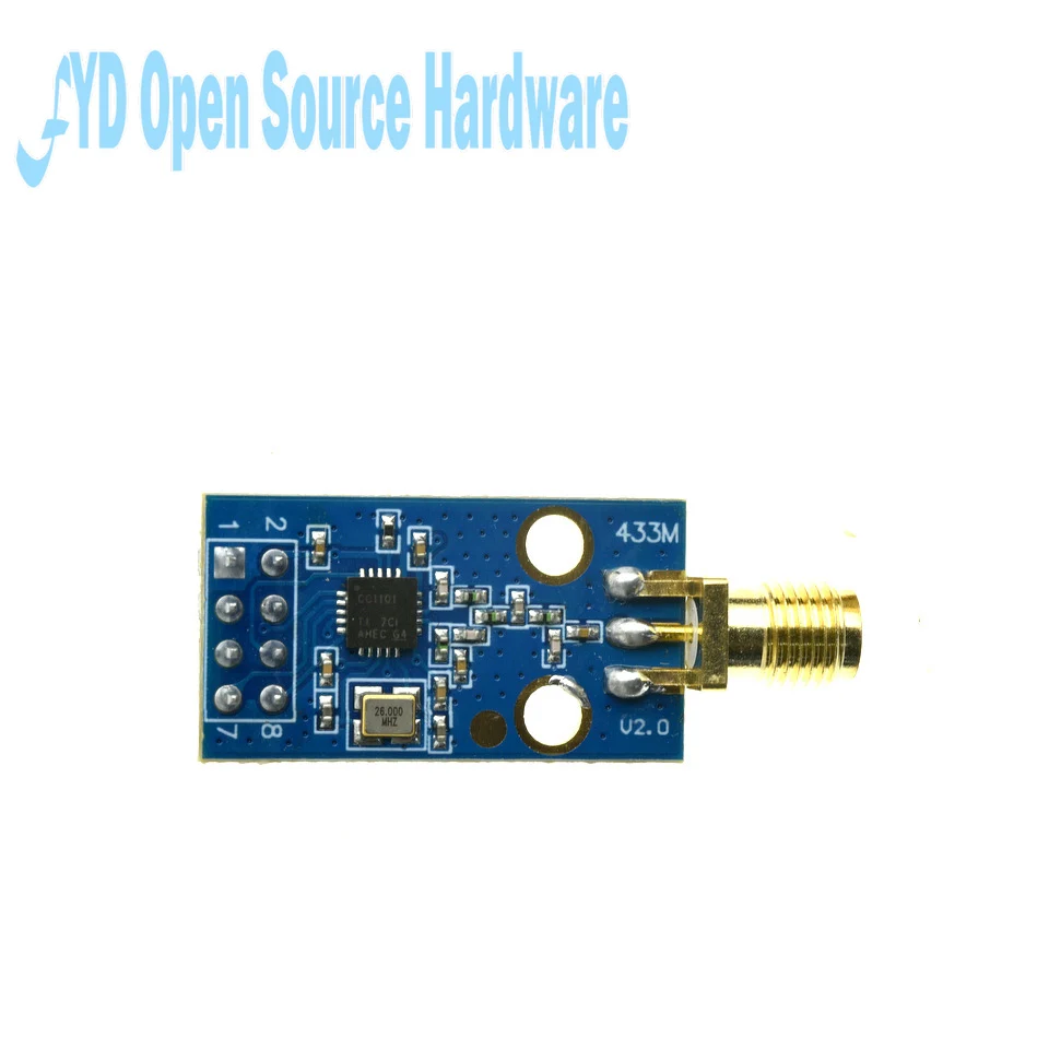 1-10 Uds CC1101 módulo transceptor RF con antena SMA, 433MHz para Control remoto de Sensor inalámbrico Arduino - imagen 4