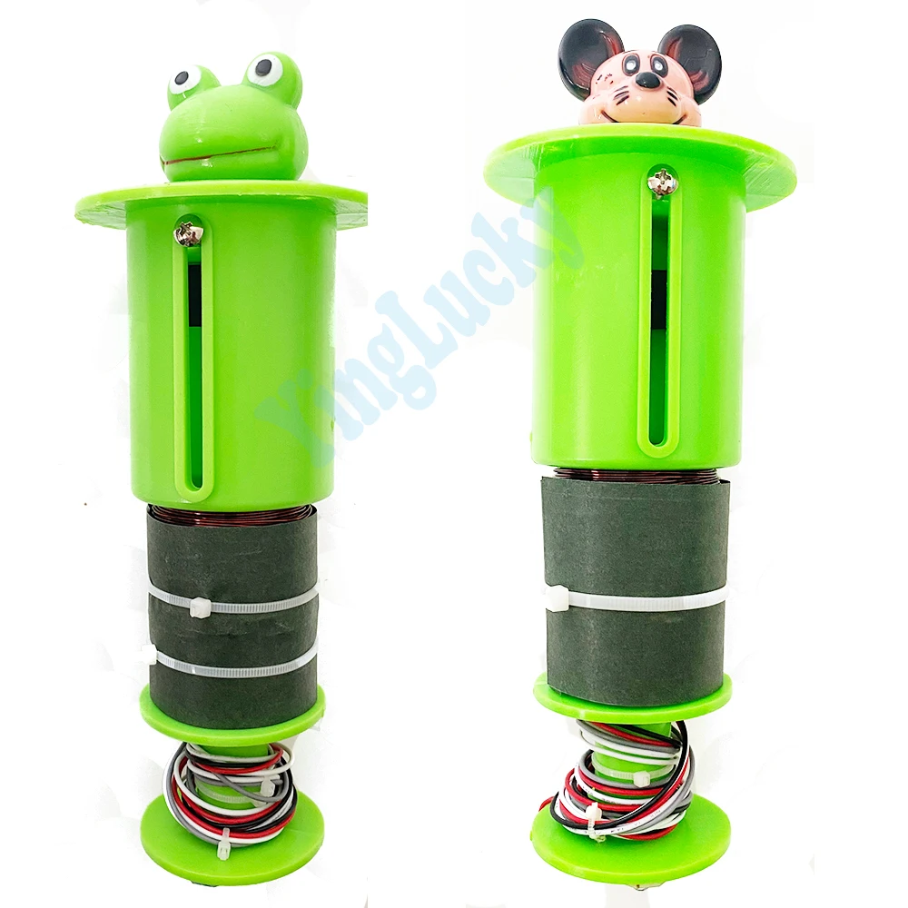 1 pieza de cilindro de rana que golpea la cabeza del ratón para niños, arcade que funciona con monedas W HAC-ah-mole, máquina de juego de martillo de ratón/rana - imagen 2