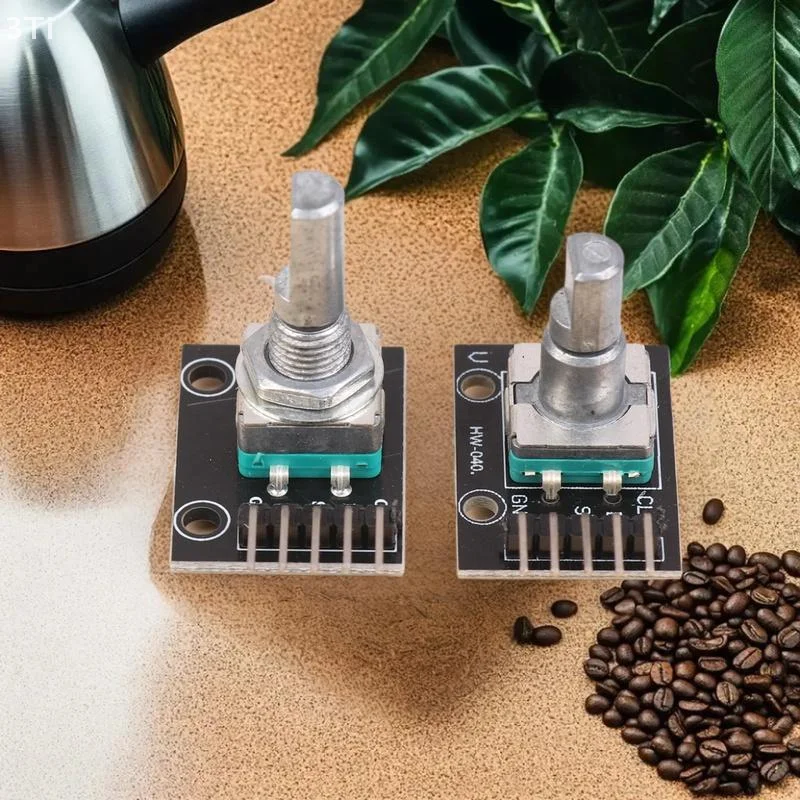 Encodeur rotatif Compatible avec Micro contrôleur Arduino, Module d'encodeur KY-040 réglable 15x16.5mm avec boutons - imagen 2