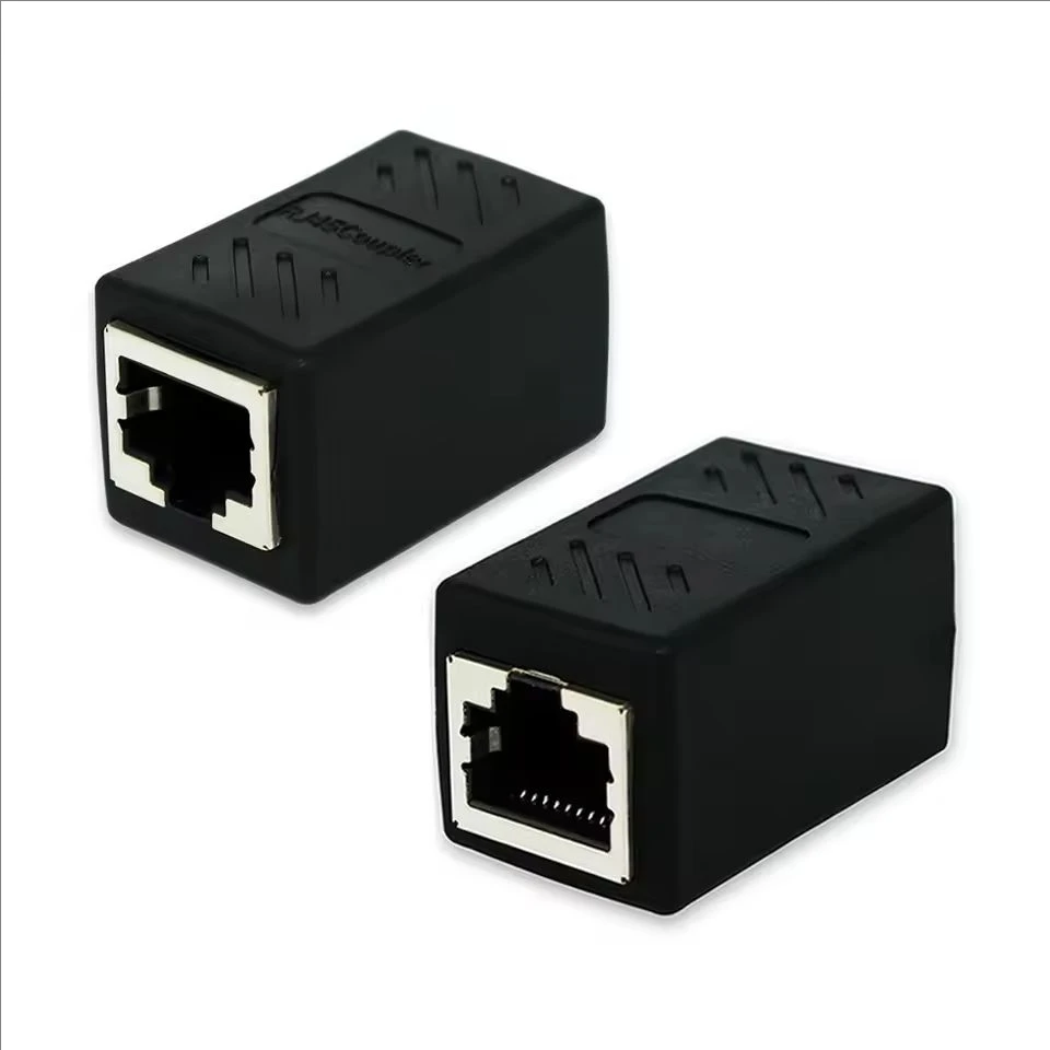 Puerto RJ45 hembra a hembra, conector divisor LAN Ethernet de red, cabezal de transferencia, acoplador adaptador RJ45, enchufe CAT5 CAT6 - imagen 3