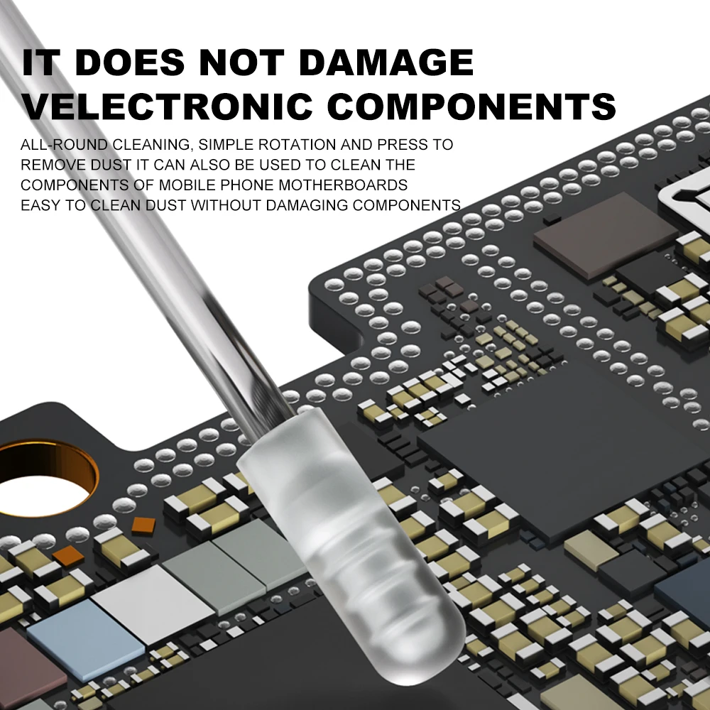 MaAnt M073 48 piezas de varilla de eliminación de polvo con cabezal de fase limpia fácilmente el polvo sin dañar los componentes - imagen 4