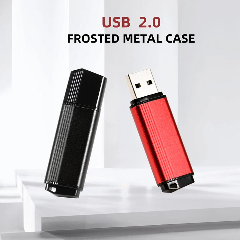 Unidades Flash USB de Metal 64GB 100% Capacidad Memoria Real Stick 32GB Llavero Pen Drive 16GB Mini Regalo de Negocios Creativo Pendrive