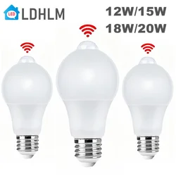 Bombilla LED E27 con sensor de movimiento PIR infrarrojo