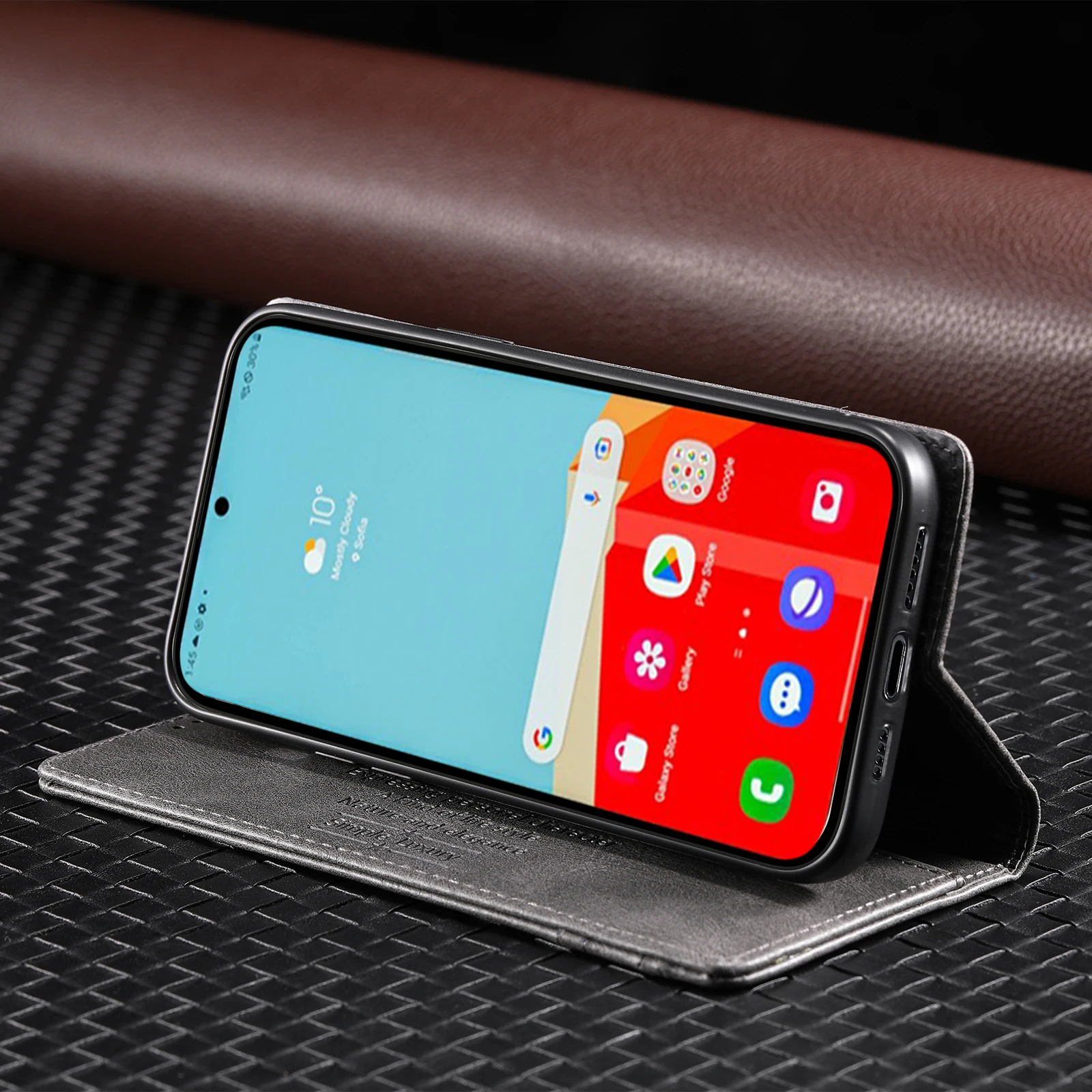 Funda magnética de cuero con tapa para Samsung Galaxy A54, A14, A34, A33, A52, A53, S23 Ultra, S22, S21, S20 FE, funda con ranura para tarjetas - imagen 3