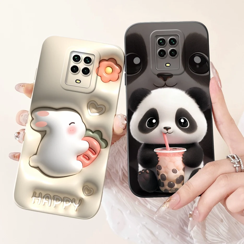 Para Xiaomi Redmi Note 9 Pro funda Note 9S lindo Panda funda de dibujos animados funda de teléfono de silicona suave para Redmi Note 9 Pro Max Note9 S bolsas - imagen 4