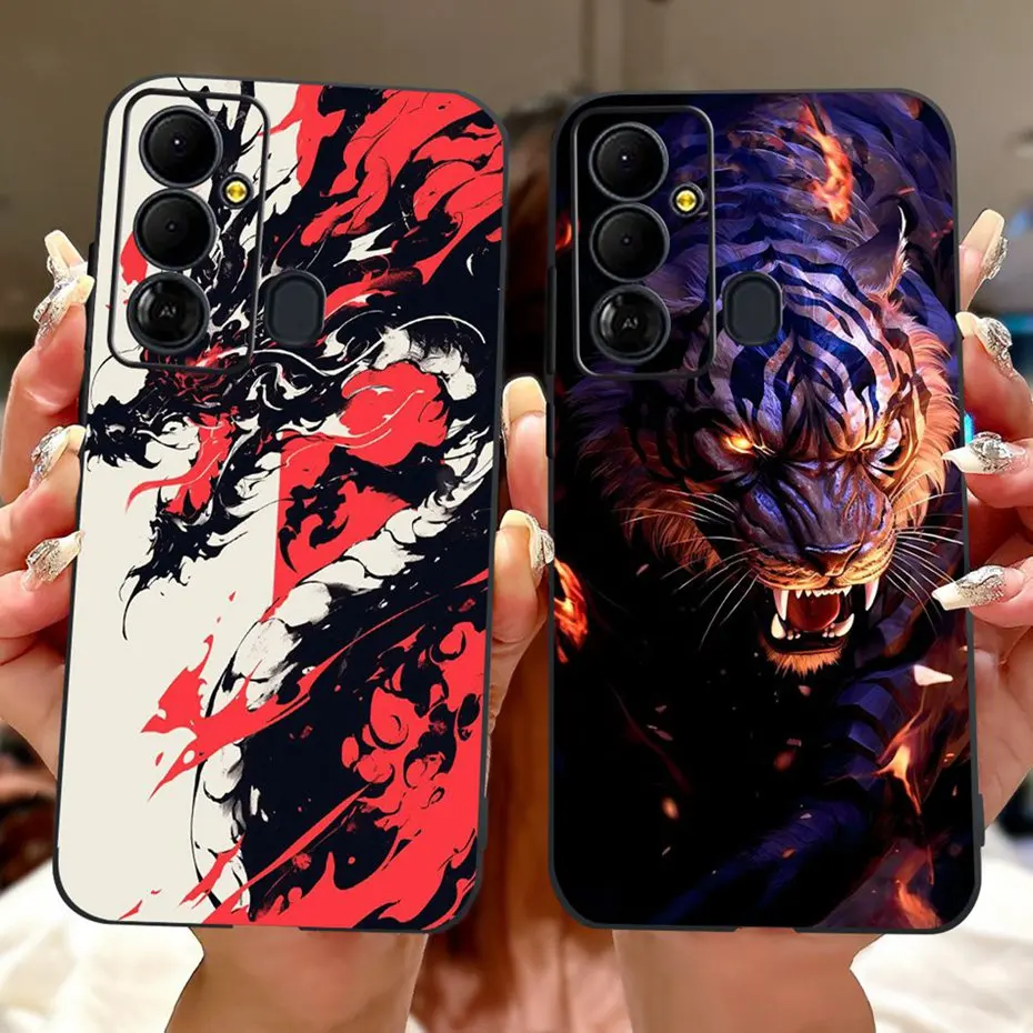 Fashion Painting Case For Tecno Pop 6 Go BE6j Soft Silicone TPU Phone Cases For Tecno Pop6 Go 6Go Covers Bumpers - imagen 2