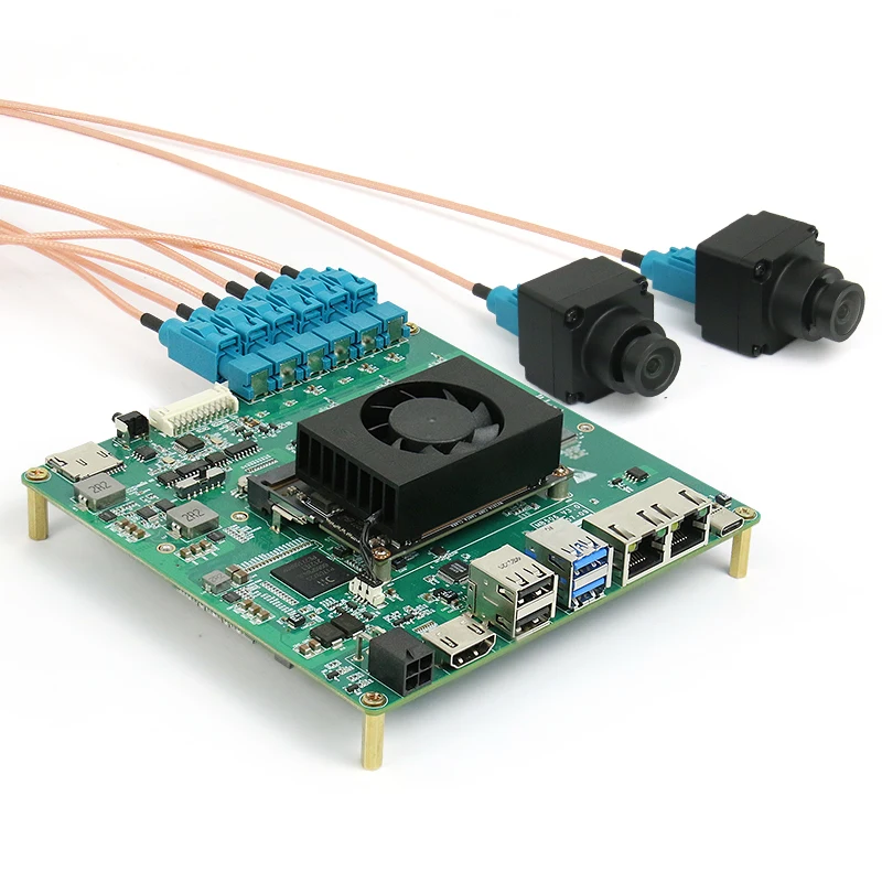 Placa de desarrollo GMSL2 adquisición max9296 de 6 vías Jetson Xavier NX suite piloto automático integrado - imagen 4