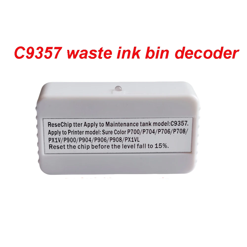Reiniciador de Chip de caja de tanque de mantenimiento C9357 para impresora Epson SureColor P700 P703 P900 P704 P706 P708 P903 904 P906 P908 PX1V PX1VL - imagen 3