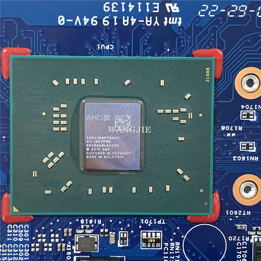 Para HP Notebook 17-Y 17Z-Y placa base de computadora portátil con A9-9410 CPU 15284-1 448.08N03.0011 859287-601 859287-501 859287-001 - imagen 4