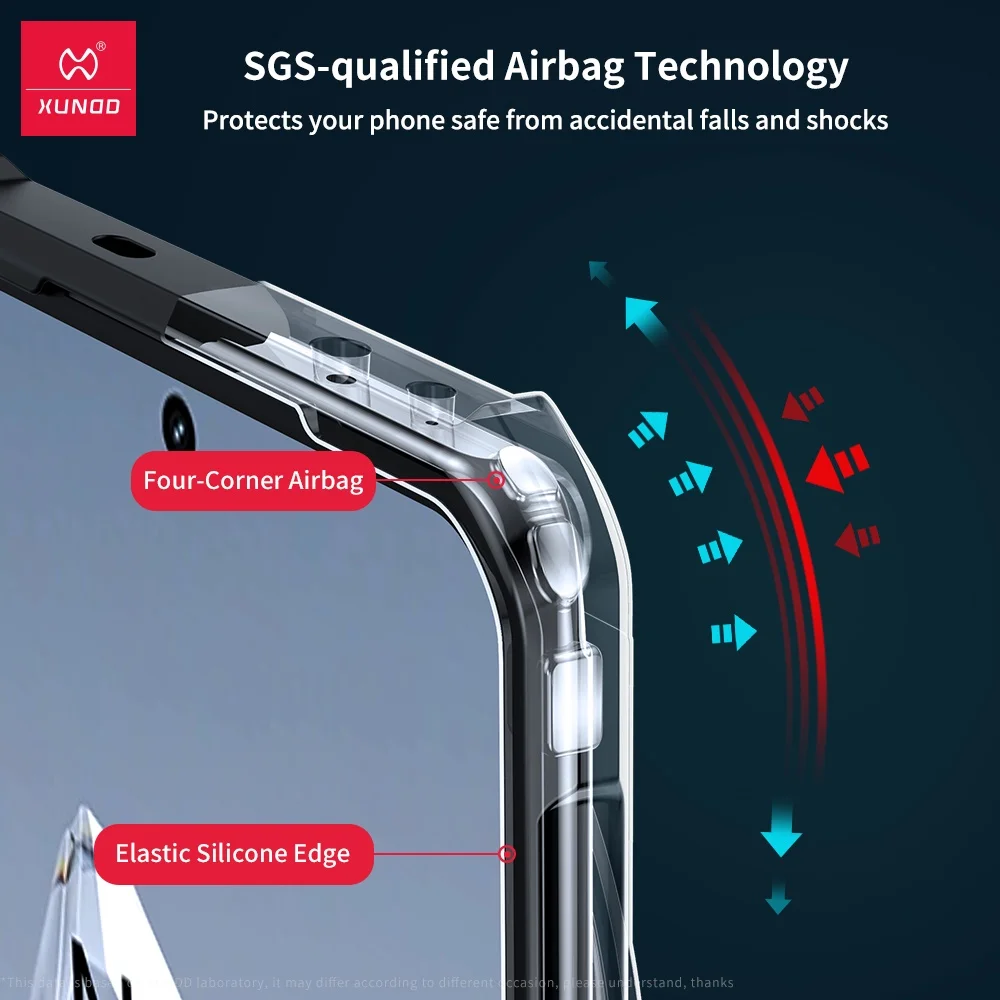 Para OnePlus 12 Funda XUNDD Hermosas Airbags a Prueba de Golpes Transparente PC + TPU Parachoques - imagen 3