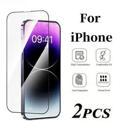 Protector Pantalla iPhone 7-16 y XR/XS, Vidrio Templado HD Antirayaduras