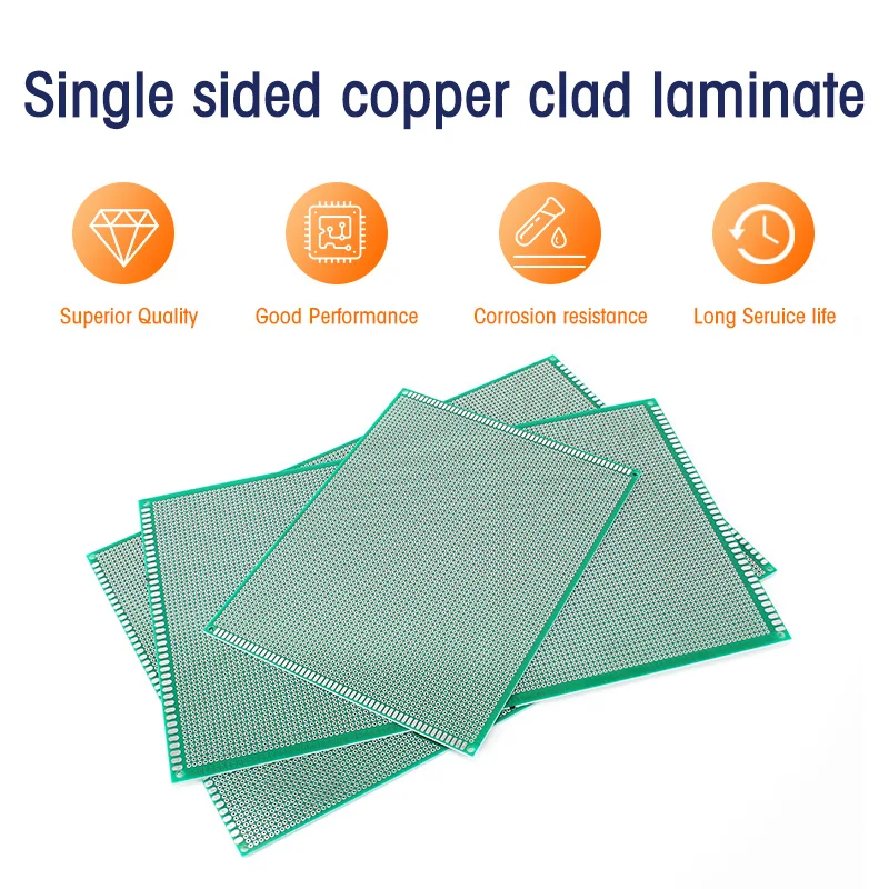 1/5 Uds placa PCB verde placas prototipo de un solo lado 2x8CM 3x7CM 4x6CM 5x7CM 6x8CM 7x9CM 8x12CM 9x15CM 10x10CM 10x15CM 10x22CM - imagen 5