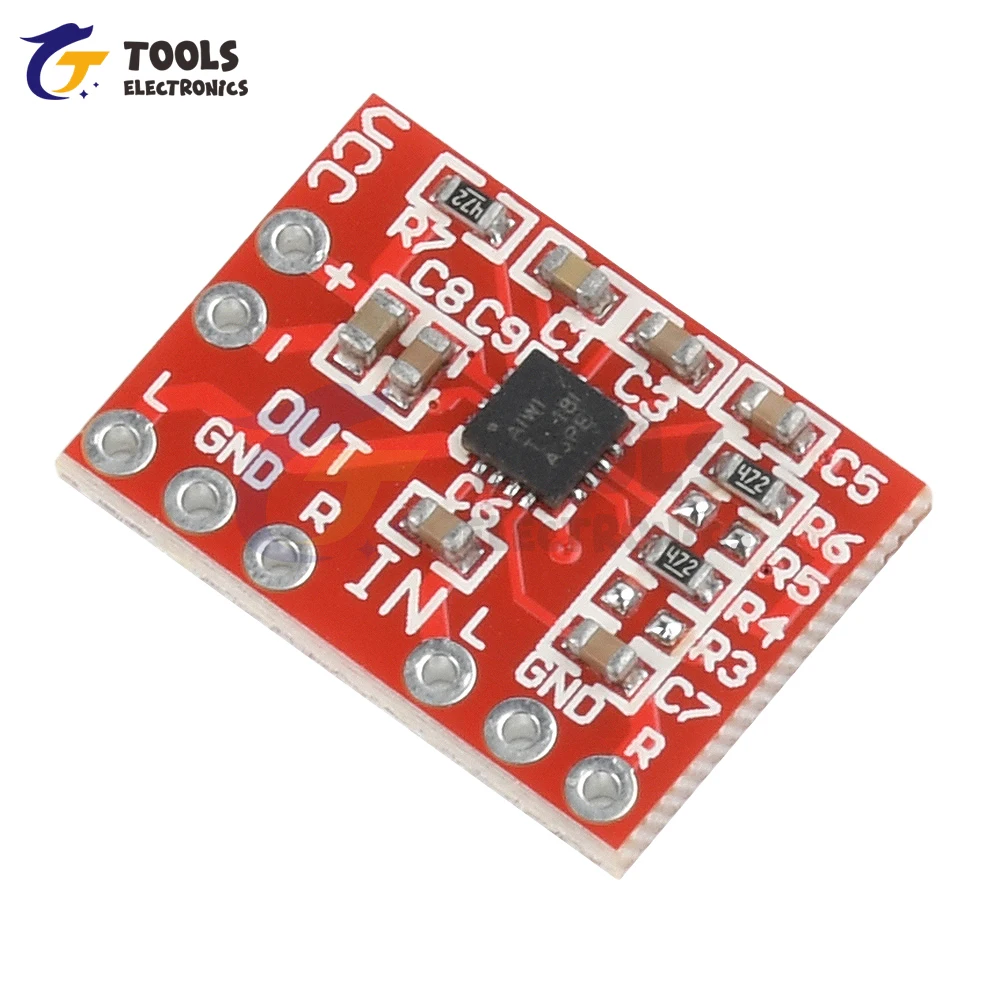Módulo amplificador de auriculares TPA6132, diferencial a entrada única, placa amplificadora diferencial, preamplificador de señal pequeña - imagen 2